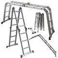 Escalera multiusos plegable de andamio de aluminio 12.5 pies / 350 lb